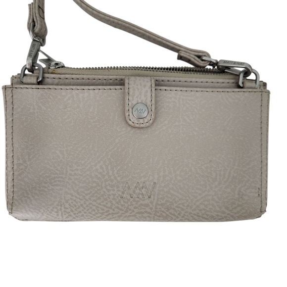 MATT & NAT taupe crossbody wallet bag vegan leather - Picture 6 of 14